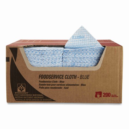 WYPALL Foodservice Cloths, 12.5 x 23.5, Blue, PK200 51636